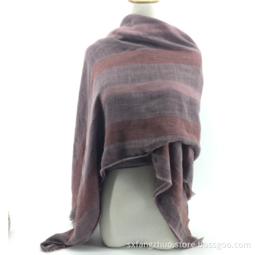 ready to ship winter warm wrap striped crinkle scarf
